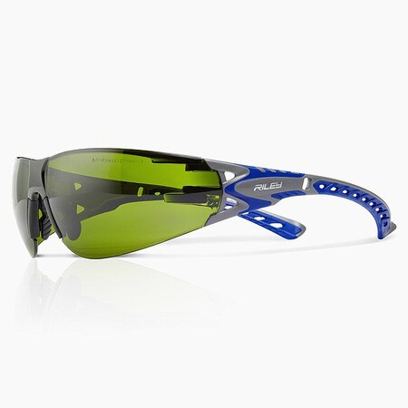 Globus Safety Glasses, Blue/Gray, Green RLY00375