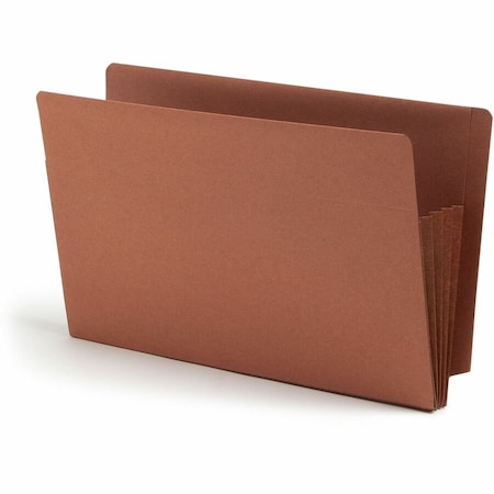 Smead 3-1/2in Accordion Expansion File TUFF Pockets, Straight, Legal, Redrope, 10/Box 74780