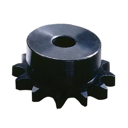 Tsubaki British Standard Stock Roller chain Sprocket, 12 mm Dia Bore, 10 chain, 18 T 10B18