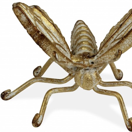 Homeroots Gold Cast Iron Butterfly Decorative Sculpture 399658