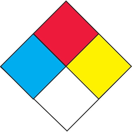 Accuform NFPA SAFETY PLACARD 6 DIAMOND 6 MBLEV6