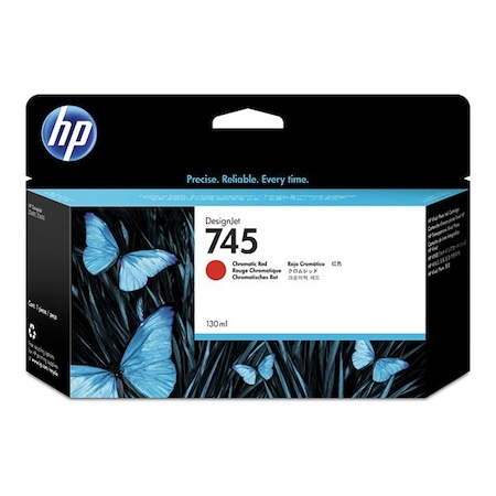 Hp 745 (F9K00A) Chromatic Red Original Ink Cartridge (130 ml) F9K00A