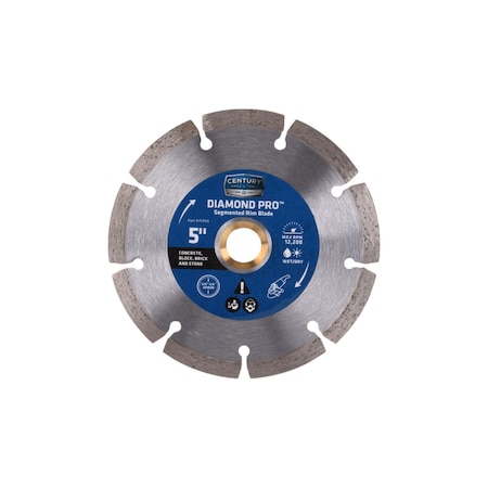 Century Drill & Tool Diamond Pro Saw Segmented Rim Blade 75468