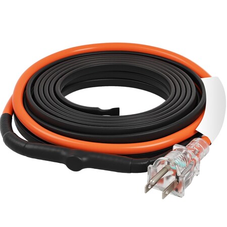 Vevor Self-Regulating Pipe Heating Cable 15FT 5W/FT Heat Tape with Thermostat 5MLTV1-15