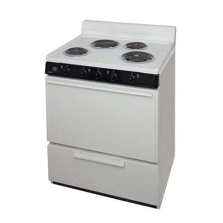 Premier Electric Range, 30 inW x 40 inH x 26 inD, 3.91 cu. ft. Oven, Coil Top Stove, Biscuit 805712