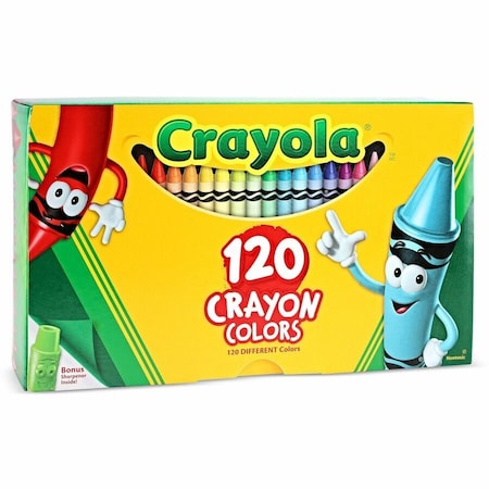 Crayola Wax Crayons, Assorted, Non-Toxic, PK2 CYO526920