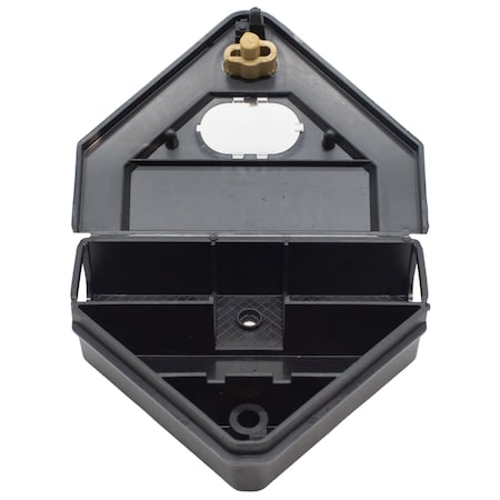 Jt Eaton Gold Key Mouse Depot Plastic Tamper-Resistant Mini Bait Station with Clear Window 907W