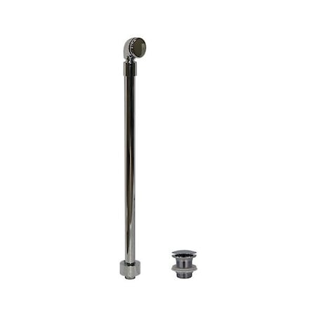 Mountain Plumbing Exposed Overflow Drain with Swivel Neck and Detached EZ-Click Drain in Pewter BDEXP3/PEW