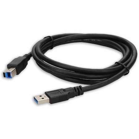 Add-On 3FT USB 3.0 A MALE TO USB 3.0 B MALE BLACK CABLE USB3EXTAB3-AO