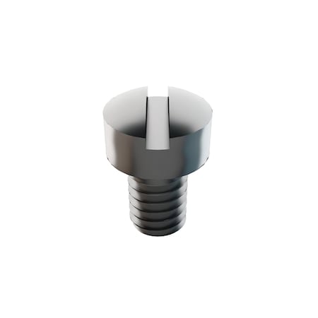 #8-32 x 3/8 in Slotted Machine Screw, Plain 18-8 Stainless Steel, 5 PK