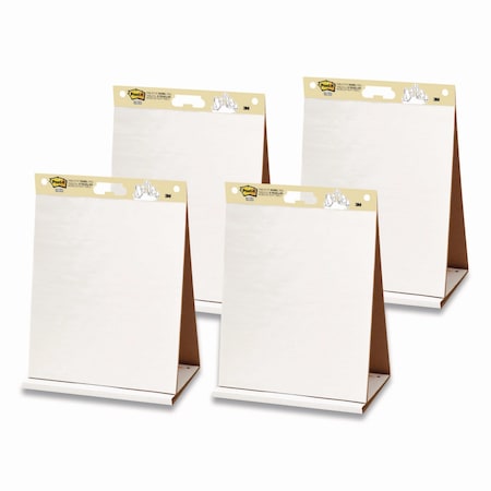 Post-It Original Tabletop Easel Pad with Self-Stick Sheets, Unruled, 20 x 23, White, 20 Sheets, 4PK 563 VAD 4PK