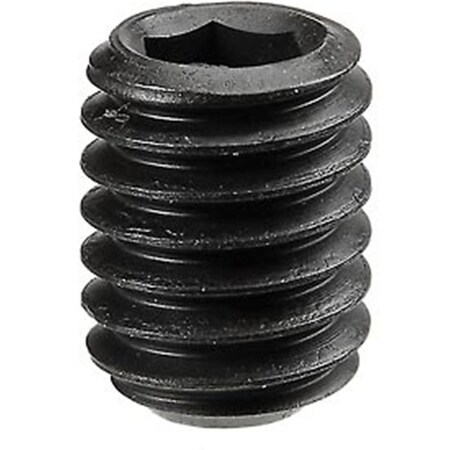 Brighton-Best Socket Set Screw - 0.38-16 x 0.5 in. - Cup Point - Steel Alloy - Black Oxide - UNC, 100PK B2100410