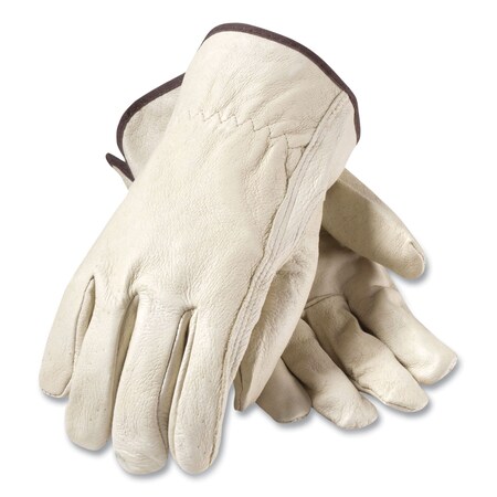 Pip Top-Grain Pigskin Leather Drivers Gloves, Economy Grade, X-Large, Gray 70-361/XL