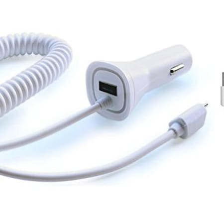 Panda Intellisense Touch LED Light Micro USB Car Charger,  PANMICCCWH12