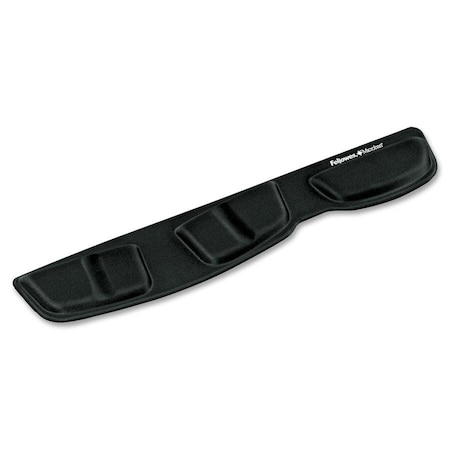 Fellowes KEYBOARD PALM SUPPORT W/MICROBAN - BLACK 9182801
