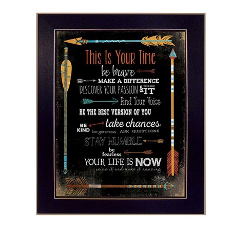 Homeroots This is Your Time 3 Black Framed Print Wall Art 405209