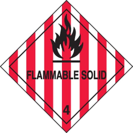 Accuform DOT SHIPPING LABELS HAZARD CLASS 4 MSL401PS5