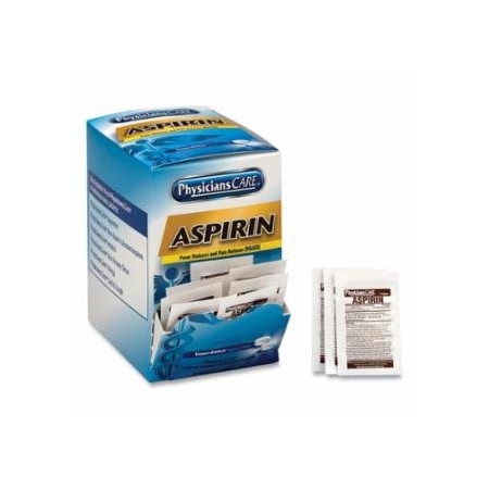 First Aid Only PhysiciansCare Aspirin, 325 mg, 2 pk/50 pk per Box 579-90014