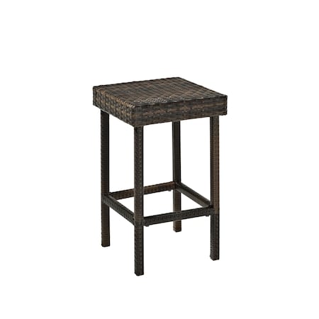 Crosley Palm Harbor 2Pc Wicker Counter Height Outdoor Bar Stool Set CO7107-BR