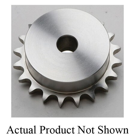 Tsubaki Stock Sprocket, 23/32 Bore, 6.66 OD, #40 chain, 40 T, 6.373 Dia P, SS 40A40SS
