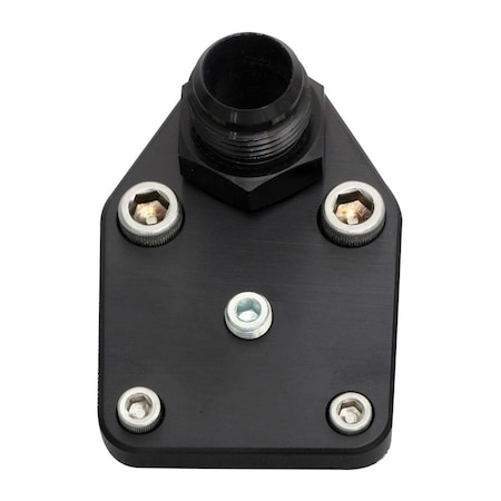 Superjock 65397 Fuel Pump Block-Off Plate with Fitting for Small Block Chevy SU3613815