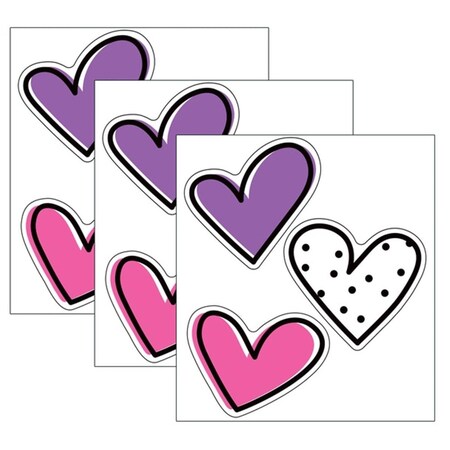 Bullicio Kind Vibes Doodle Hearts Cut Outs, 3PK BU3483658