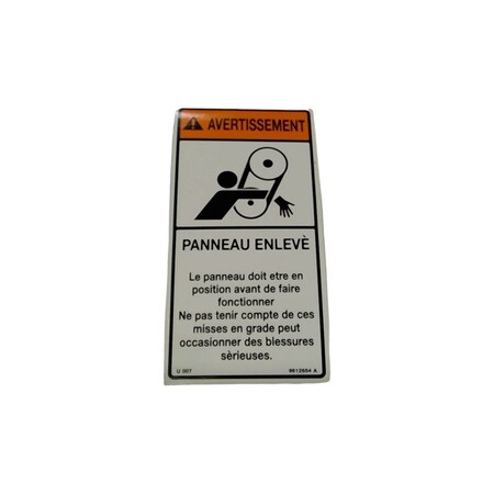 Cnh DECAL WARNING, CNH OEM 9612654 9612654