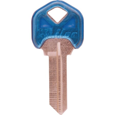 Ilco Kwikset Design Decorative House Key KW1-Aqua, 5PK IAK00004330