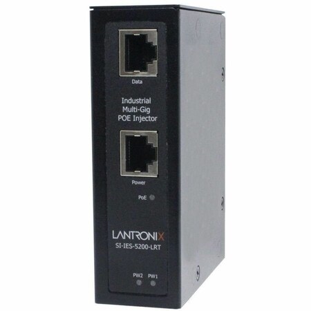 Lantronix Media Converter, Indust PoE+ SI-IES-5200-LRT