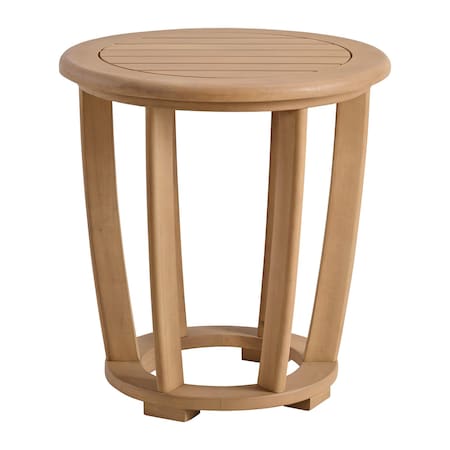 Alaterre Furniture Alaterre Orris Outdoor Side Table with Slatted Top Natural Patio Furniture Design 80-OUTD-ORRIS-SDTB