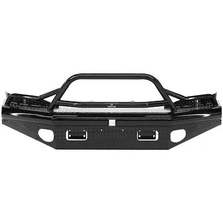 Repl. For Dodge Ram 3500 Year 2009 Ranch Hand Mega Cab Legend Bullnose Front Bumper W Hoop Fog