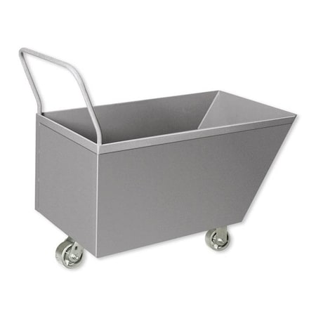 Pucel Slant Front Hand Dump Truck, 24 in W x 60 in D x 18 in H, Putty HDT-60-4S