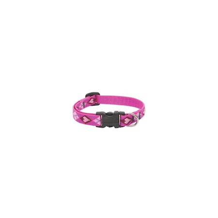 Lupine Pet Adjustable Collar Original Designs Multicolor Puppy Love Nylon Dog Multicolor 14234