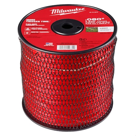 Milwaukee Tool String Trimmer Line, Red, 1/16 in H 49-16-2812