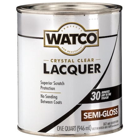 Watco Qt Clear Brushing Lacquer, Semi-Gloss 63141