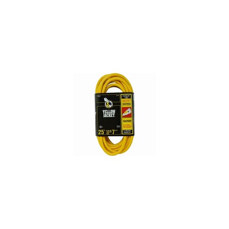 Cci Extension Cord, 12 AWG Cable, 25 ft L, 15 A, 125 V, Yellow 2883AC