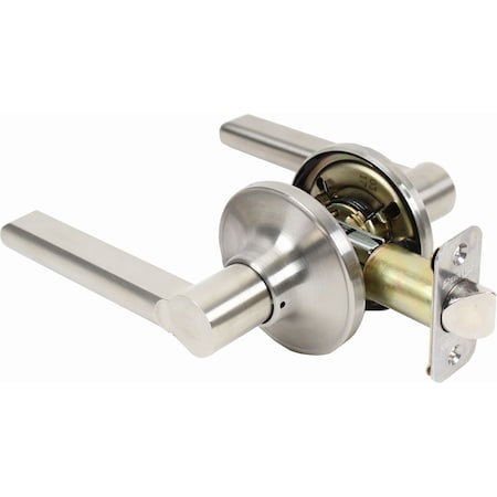 Pamex Alto Lever with Round Rose Passage Lockset Grade 3 Satin Nickel Finish FLFP03