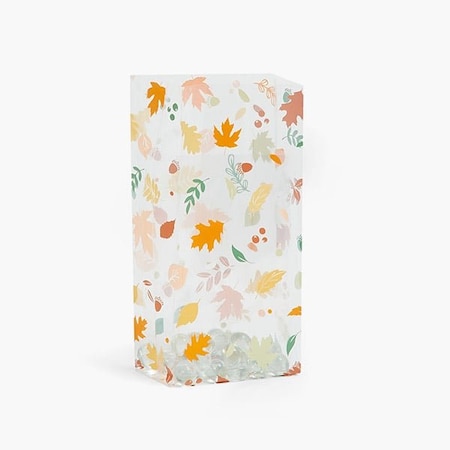 Nashville Wraps Autumn Leaves Cello Bags, 4x2.5x9.5 in, 100PK C2BAL