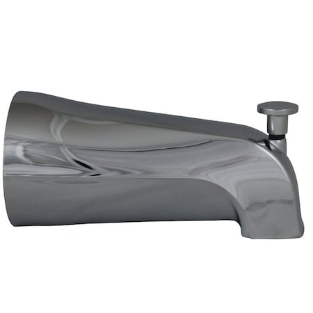 Plumb Pak Bathtub Spout, 3/4 in Connection, IPS, Chrome Plated, For: 1/2 in or 3/4 in Pipe PP22536