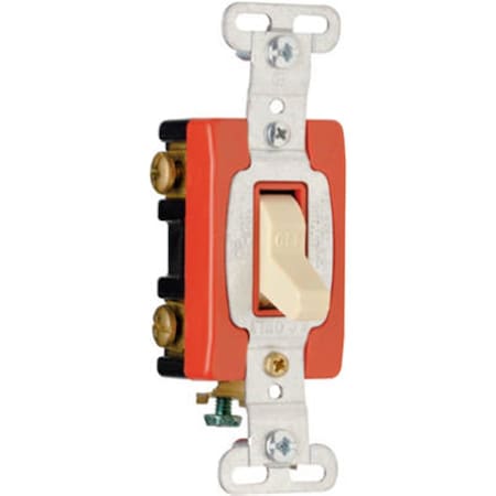 Yhior CSB20AC2I Double Pole Toggle Switch, 20A, Ivory YH570277