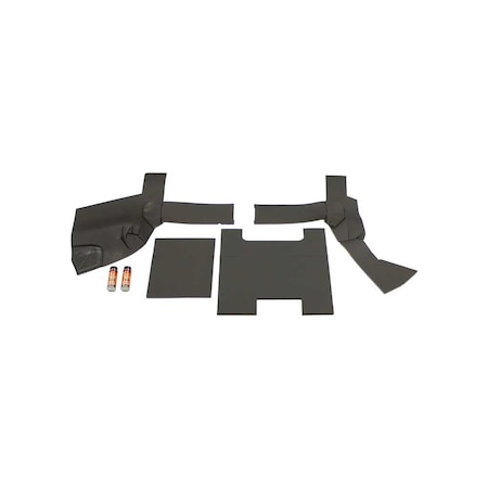 K&M Mfg Lower Cab Kit for Case 2390 Series Tractors Black Basketweave Vinyl 4025