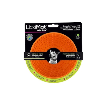 Innovative Pet Products Pty Ltd Slow Feeder Wobble Orange Rubber For Dogs Orange LM5801OR-DR