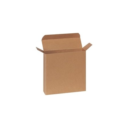 Bubblefast 250-7 1/4 x 2 x 7 1/4'' Kraft Reverse Tuck Folding Cartons, 250PK BFRTC57
