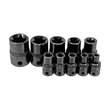 K-Tool International External Torx Socket, 1/4"Dr, E-8, Drive Size: 1/4" KTI-22878