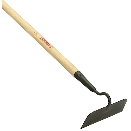 Razor-Back Meadow and Blackland Hoe with Wood Handle, 7 in W Blade, 312 in L Blade, Steel Blade 70110