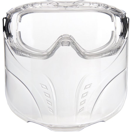 Ironwear Premium Indirect Vent Anti Fog Goggles with Detachable Face Shield, Clear, Clear 3935-CC-C