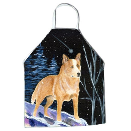 Carolines Treasures Starry Night Australian Cattle Dog Apron - 27 x 31 in. SS8407APRON