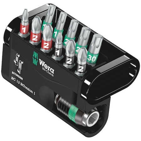Wera Bit-Check 12 BiTorsion 1, 12 pieces 5057420001