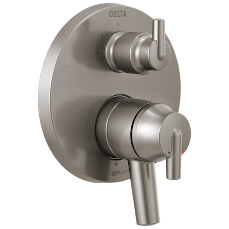 Delta Trinsic Contemporary Two Handle Monitor 17 Series Valve Trim with 3-Setting Integrated Diverter T27859-SS
