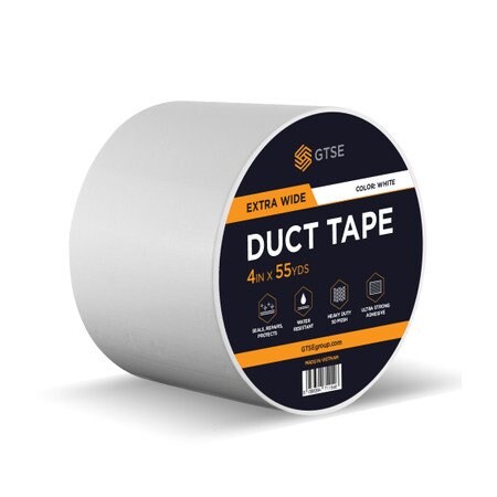 Gtse White Duct Tape - 4in x 164ft DUC-302-WHT